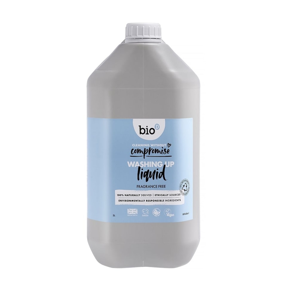 image 1 of Bio-D Fragrance Free Washing Up Liquid 5 Litre