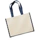 image 2 of Westford Mill Classic Jute Shopper Bag - Navy - One Size