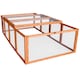 image 5 of Actiaspet Wooden Outdoor Pet Run with Mesh Cover, Hinged Entrances, for Rabbits, Guinea Pigs, Chickens (Fir Wood, X Large - 180cm, 8)