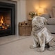 image 3 of Weathered Stone Pug Dog Home & Garden Statue