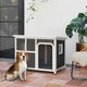 image 2 of PawHut Outdoor Wooden Dog Kennel w/ Openable Top, 90 x 62 x 71cm