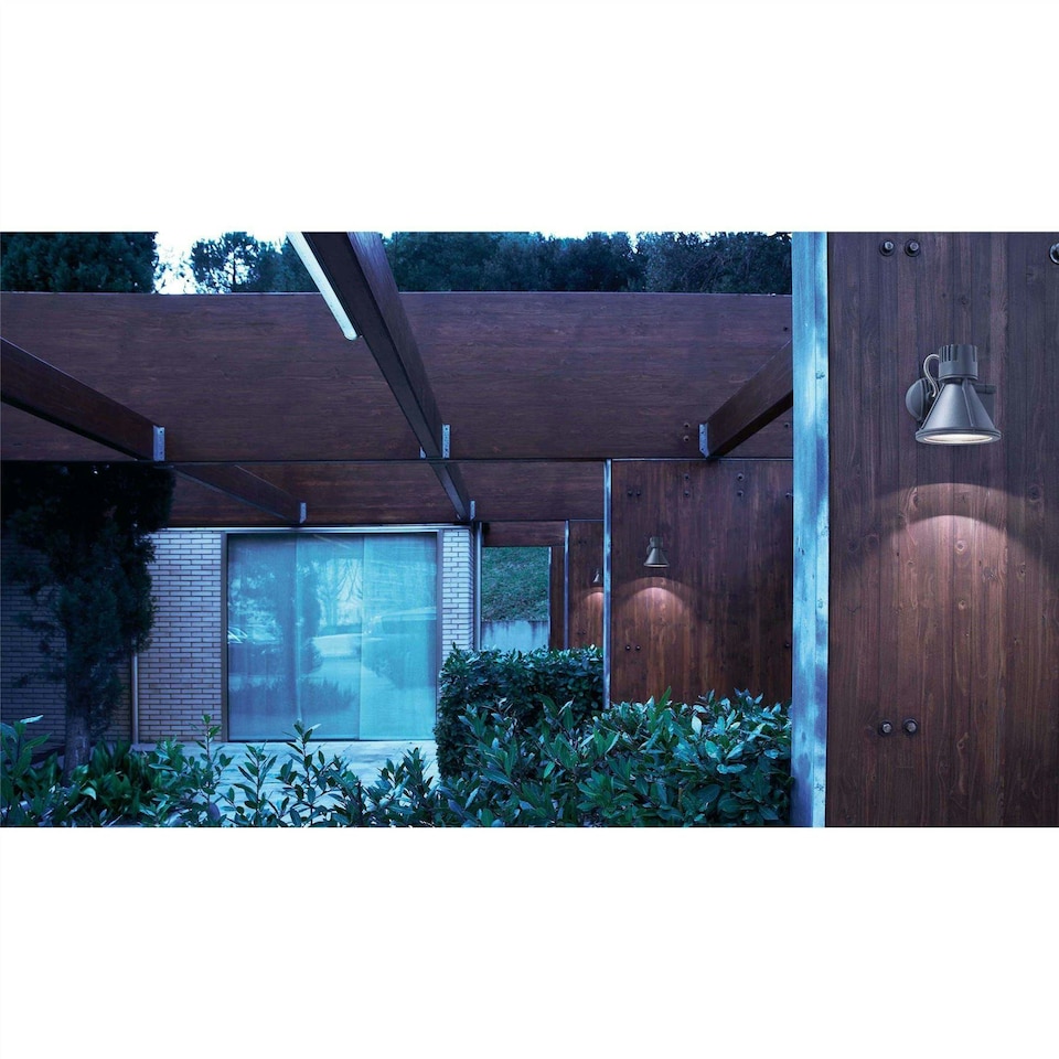 image 1 of Project 1 Light Outdoor Wall Spotlight Dark Grey IP65