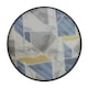 image 6 of Outsunny Garden Table with Glass Printed Design for Outdoor, Multicolour