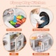 image 8 of COSTWAY Pretend Play Kitchen Kids Wooden Toy Set Kitchen Accessory Playset White