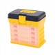 image 1 of Oypla 4 Drawer Storage Organiser Utility Tool Box Case Garage Shed Yellow