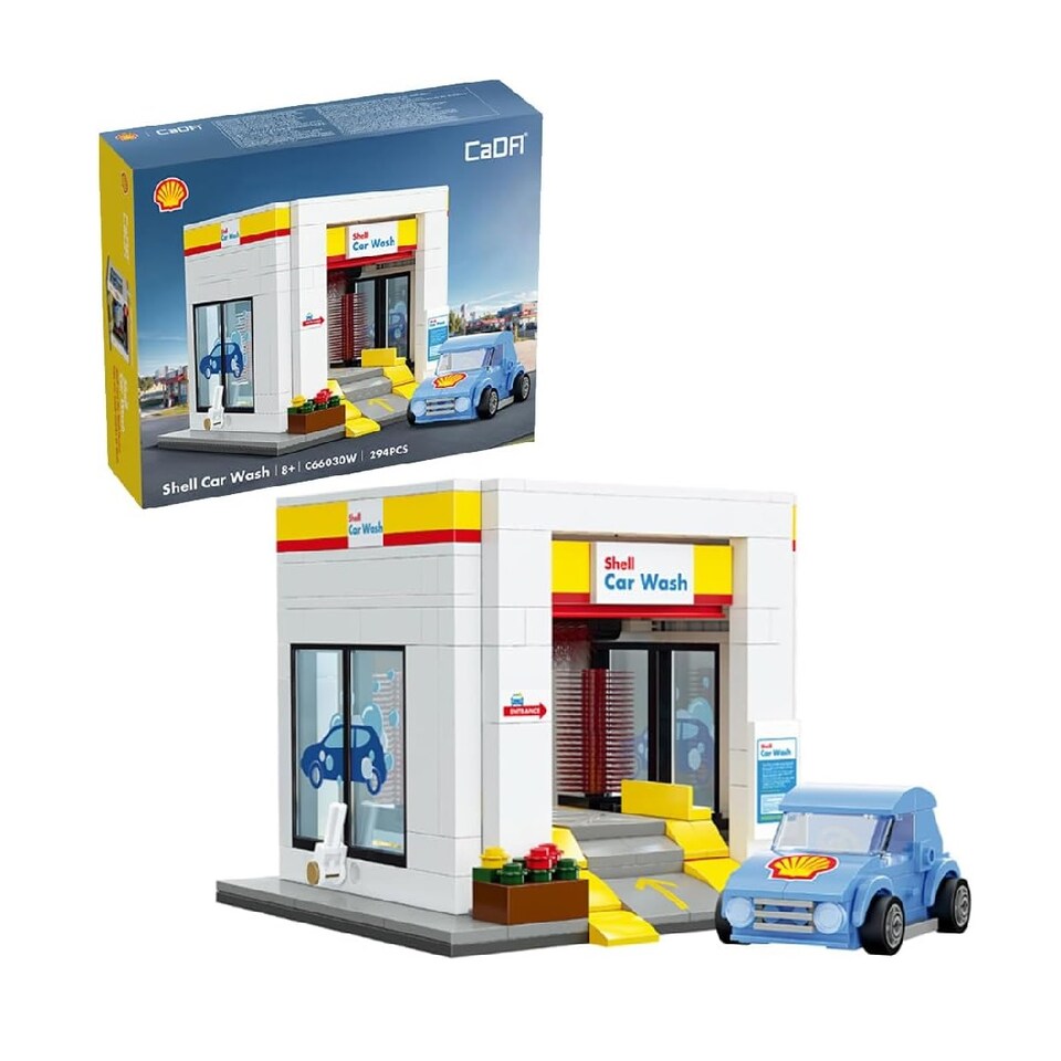 CaDa Shell Car Wash Construction Set 294 Pieces