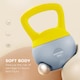 image 4 of SPORTNOW Soft Kettlebell, 4/6/8/10/12kg Kettle Bell with Non-Slip Handle for Home Gym Weight Lifting and Strength Training, Yellow and Grey | Yellow | 8