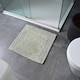 image 5 of Heavyweight Reversible Square Bath Mat White | White
