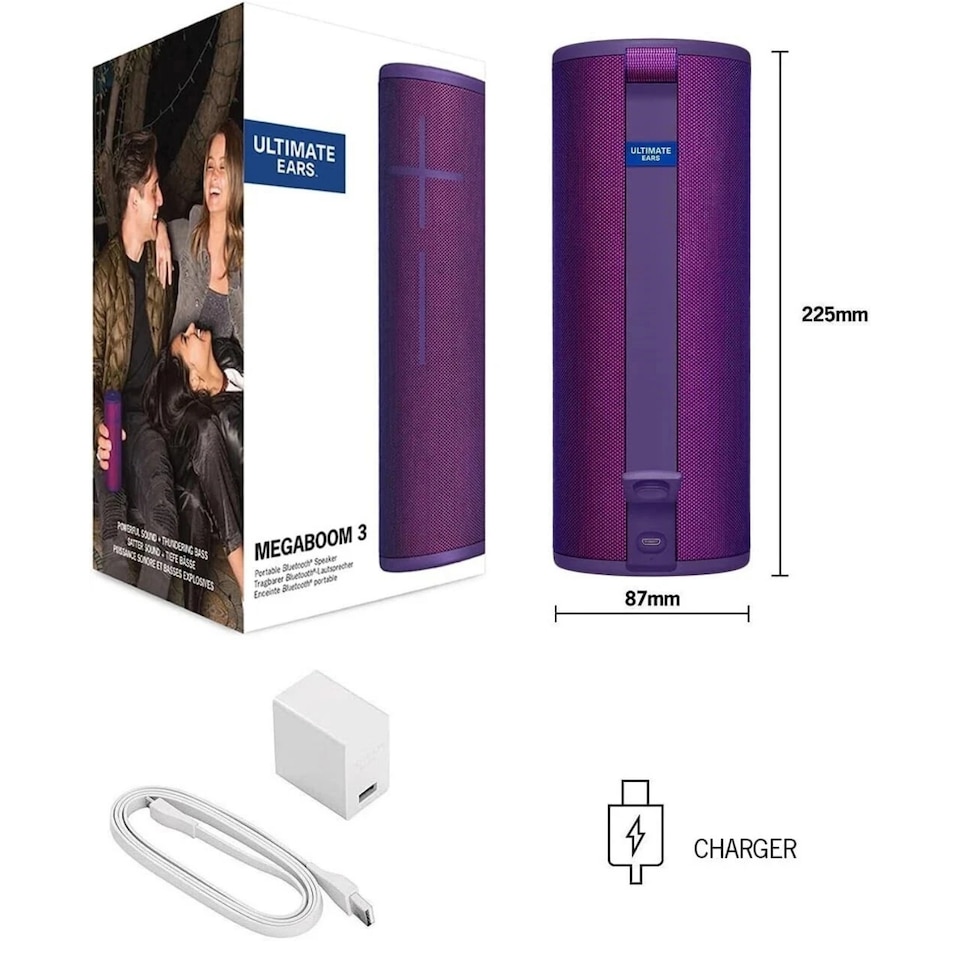 image 1 of Ultimate Ears Megaboom 3 Portable Wireless Bluetooth Speaker