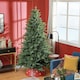image 2 of HOMCOM 7 Ft Artificial Christmas Tree with Metal Base, Hinged Branches