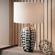 image 2 of 50cm White Boucle Cylinder Lampshade White
