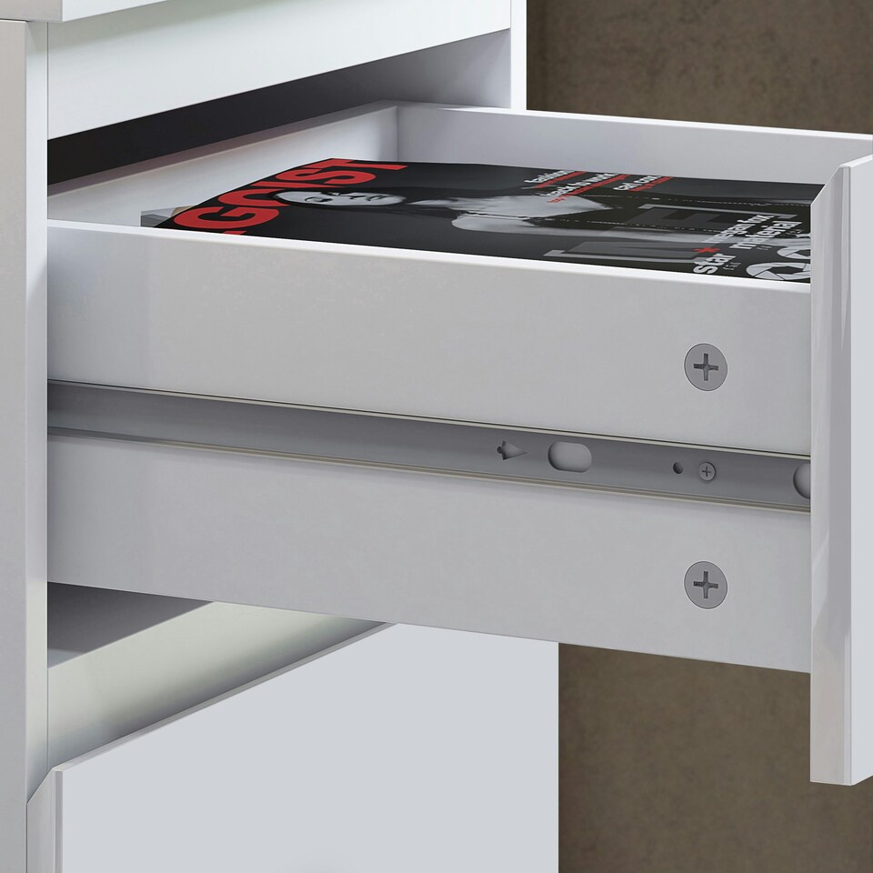 image 1 of FWStyle Stora 4 Drawer Chest of Drawers - Matt White
