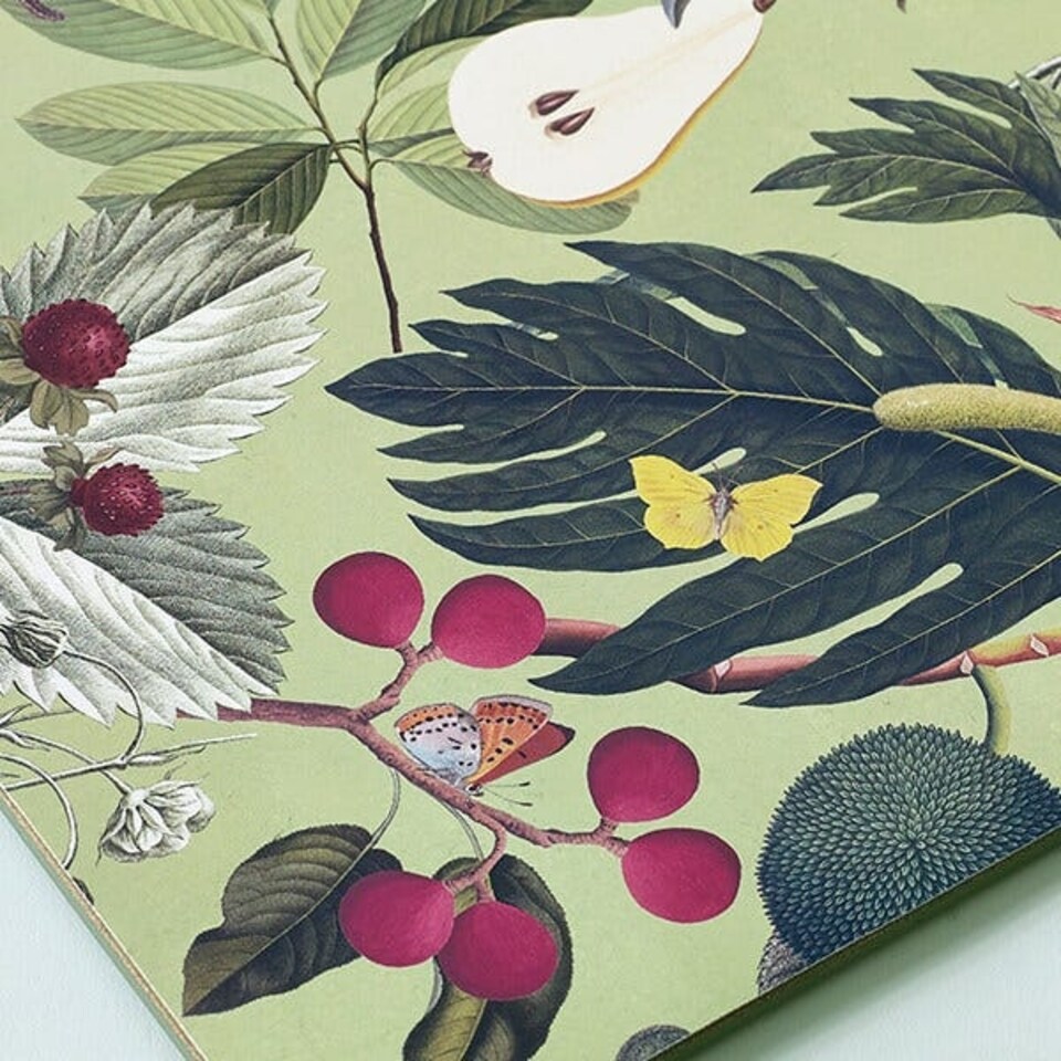 image 1 of Royal Botanic Gardens Kew Fruit And Floral Rectangle Placemat Pack Of 4