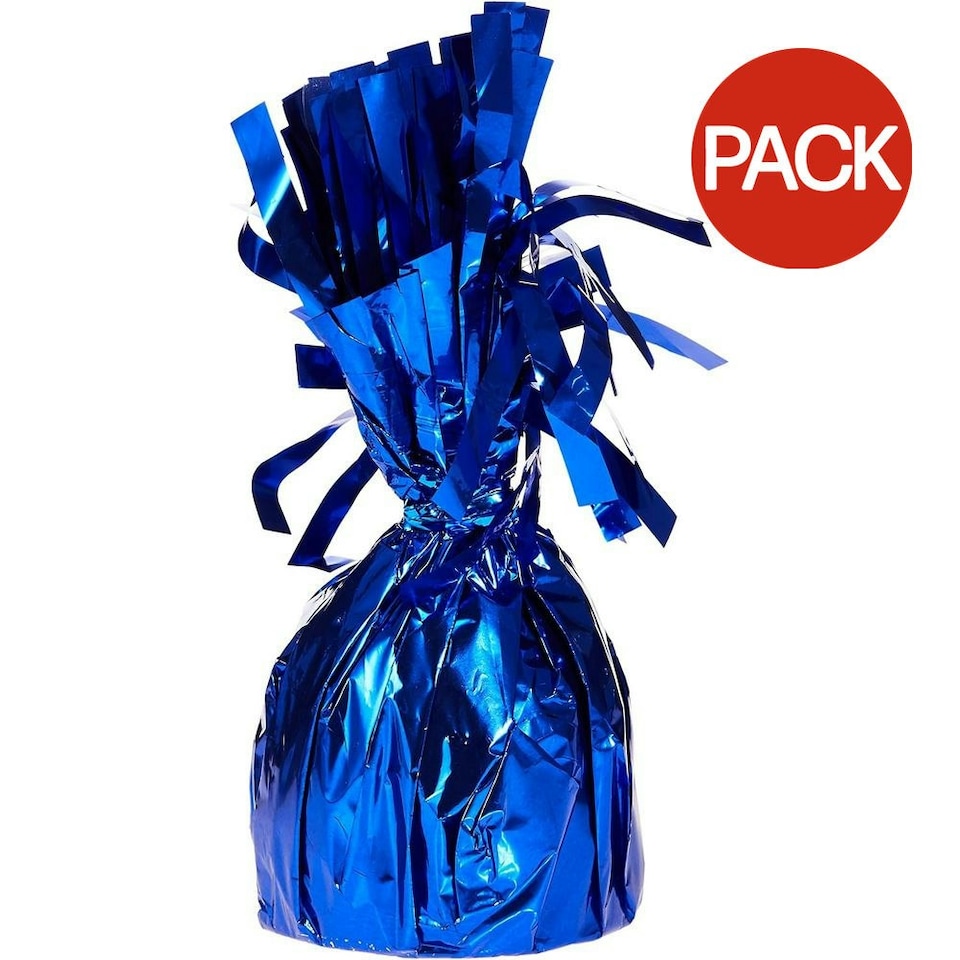 Unique Party Foil Tassel Balloon Weight (Pack of 12) - Royal Blue - One Size
