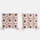 image 4 of OHS 2 x Tiles Garden Chair Cushions Outdoor Seat Pads | Multi | Natural