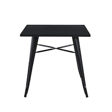 Garden Bar Table - Metal - L80 x W50 x H76 cm - Black | Black