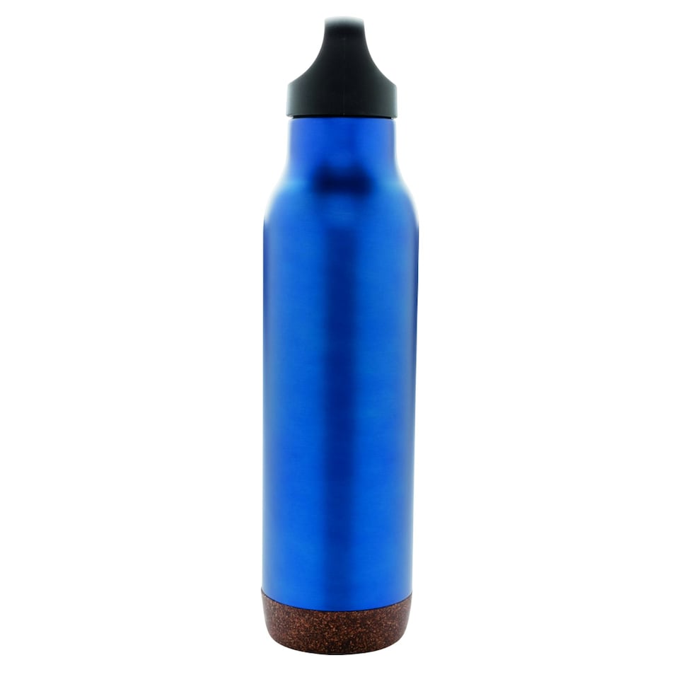 image 1 of XD Collection Cork 600ml Flask - Blue - One Size