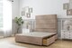 image 4 of Sloomy Texas Mink Naples Divan Bed Base 2 Drawers Foot-End With 26 Inch Strutted Headboard | Brown | Mink | Double | 1