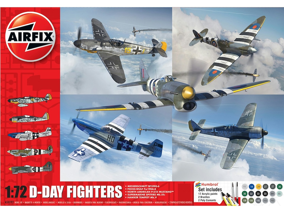 Airfix D-Day Fighters Gift Set (1:72 Scale)