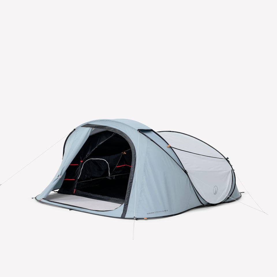 image 1 of Decathlon Instant 3-person camping tent, 2 Seconds XL Fresh & Black