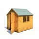 image 3 of Overlap 7 x 5 Shed Single Door | Brown