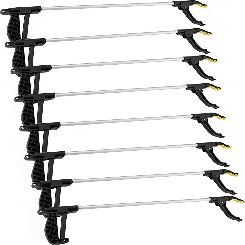 image 1 of Straame Pack of 8, Litter Picker Grab & Grip Tool