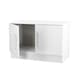 image 6 of Gloucester Compact 2 Door Cupboard in White Matt & White (Ready Assembled) | White | White Matt & White