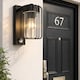 image 4 of CGC Alvin PIR Motion Sensor Black Outdoor Stainless Steel Cage Wall Lantern Light IP54