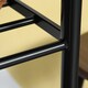 image 9 of HOMCOM Bar Table Set, Bar Table and Stools Set, Footrest and Storage Shelf, for Kitchen, Dining Room, Pub, Cafe, Black and Oak