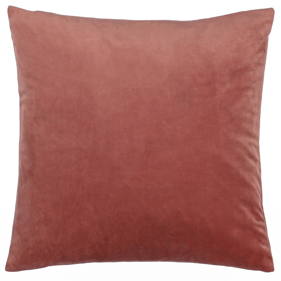 image 1 of Furn Maldive Botanical Velvet Tufted Cushion, Rustic Brown, 45 x 45cm