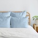 image 4 of 80 x 50 cm Blue Cooling Pillow Case - 2 Pack