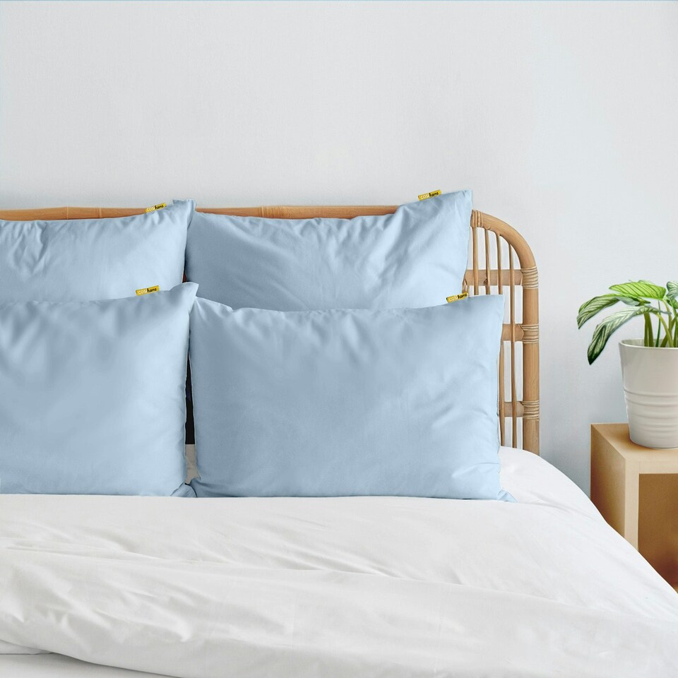 image 1 of 80 x 50 cm Blue Cooling Pillow Case - 2 Pack