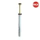 image 2 of Securfix Hammer-In Fixings (Pack of 10) - White/Gold - One Size