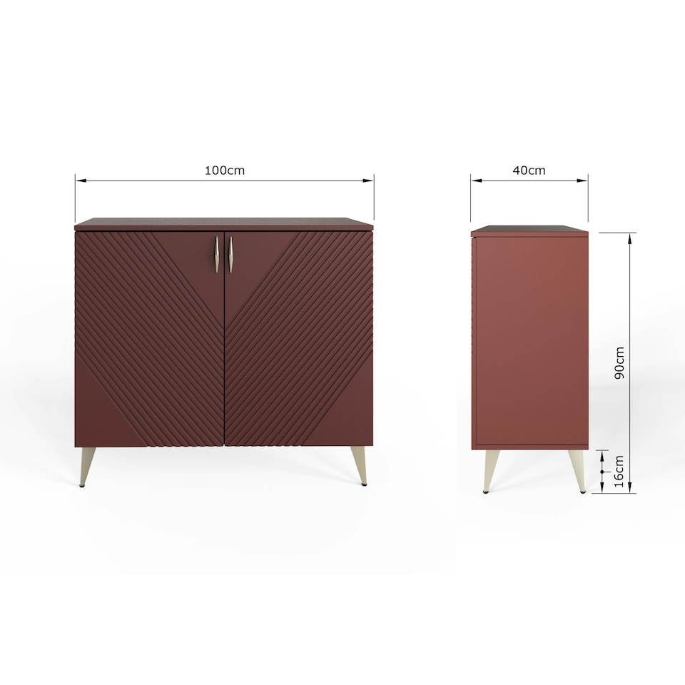 image 1 of Frank Olsen Ava Tall Sideboard Purple | Mulberry