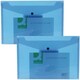image 4 of Pack of 12 A4 Blue Polypropylene Document Folders