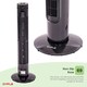 image 4 of Oypla Electrical 30" Free Standing Black 3-Speed Oscillating Tower Cooling Fan