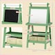 image 5 of AIYAPLAY Art Easel for Kids with Paper Roll, 3 in 1 Kids Easel Double-Sided Magnetic Whiteboard and Chalkboard with Storage Baskets, for Children 3-6 Years | Green | Green