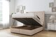 image 2 of Sloomy Rutherford Sand Naples Ottoman Bed With Mattress With 54" Wingback Headboard 4' Small Double