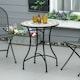 image 10 of Outsunny 60cm Mosaic Round Bistro Table Outdoor Garden Side Table, Green 
