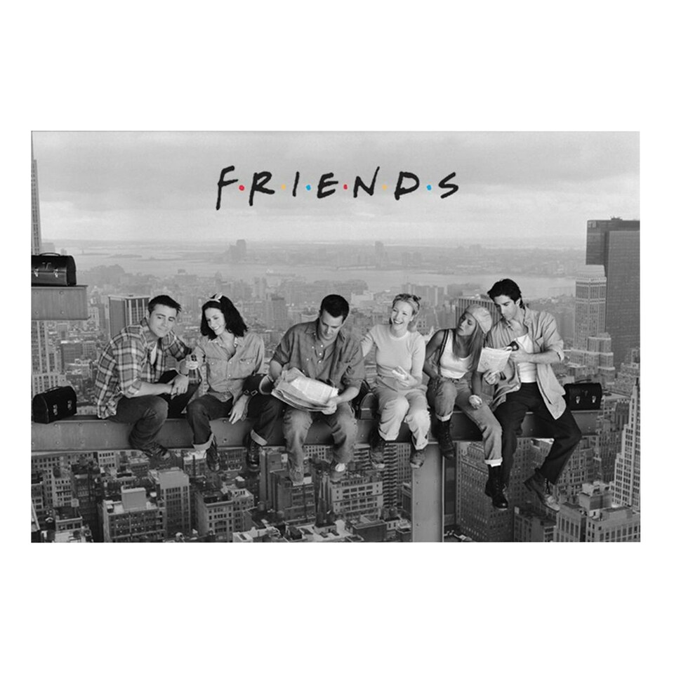 image 1 of Friends Skyscraper Poster - Grey - One Size
