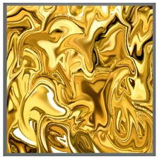 Golden liquid (Picture Frame) Grey | L