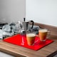 image 4 of Harbour Housewares Glass Kitchen Chopping Board - 40 x 30cm - Red Red