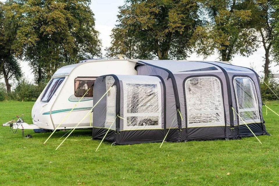 image 1 of View 300 Caravan Inflatable Porch Awning With Porch Extension