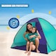 image 2 of GEEZY Pop Up Tent 2-3 Person UPF 50 Waterproof Beach Camping Shelter