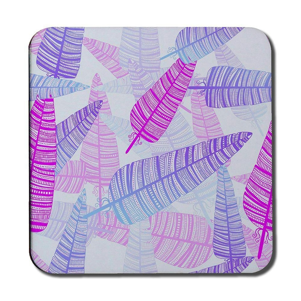image 1 of Purple Feathers (Coaster)