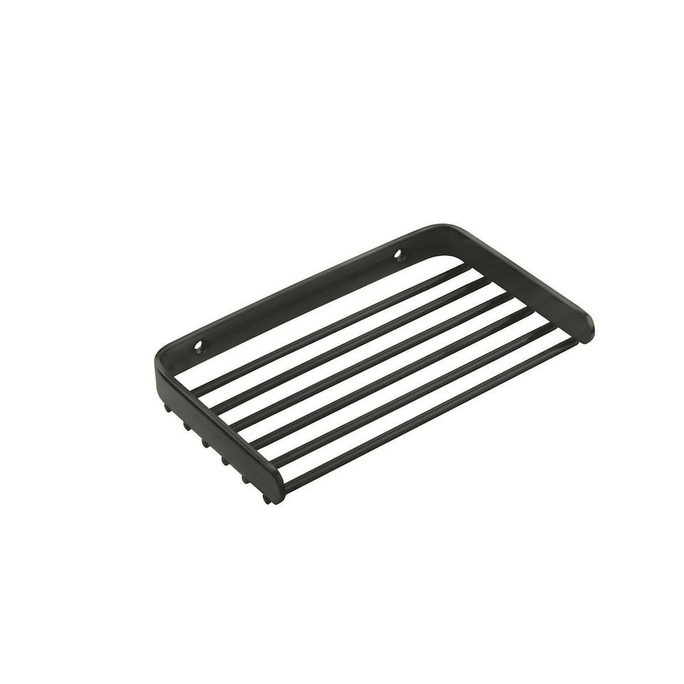 image 1 of Cosmic Soap Dish with Durable Stainless Steel for Bathroom, Matt Finish Black