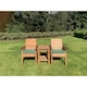 image 5 of Deluxe 2 Chair & Table Outdoor Set With 2 x Chair Cushion Green