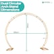 image 2 of Dual Circle Arch Stand Party Background Decoration, Garden Arbors - 260x220cm