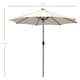image 7 of Outsunny Outdoor Garden Solar Power 24 LED light Parasol Sun Umbrella Crank Tilt