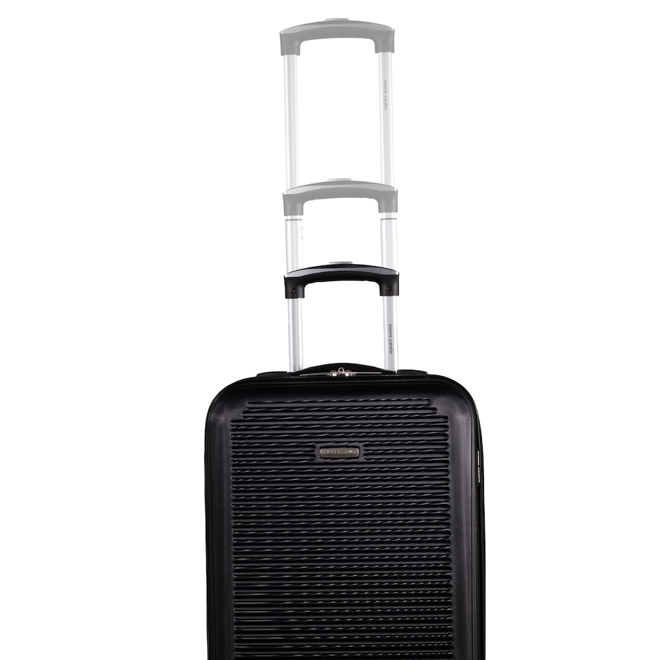 image 1 of Pierre Cardin Harley 21in Hard Shell Travel Suitcase 4 Wheel Carry-On - Black
